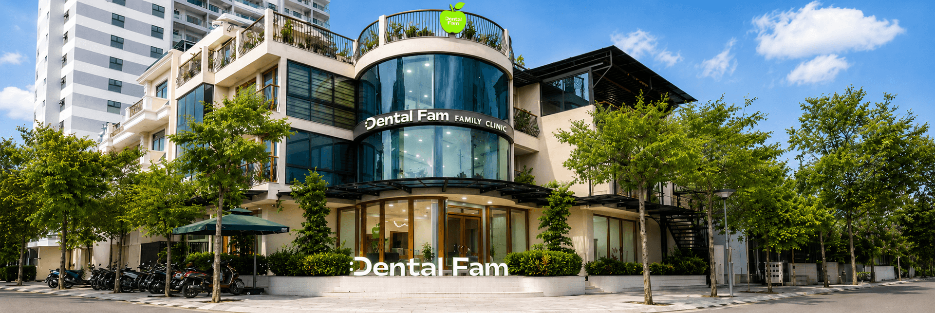 Modern dental clinic with panoramic view